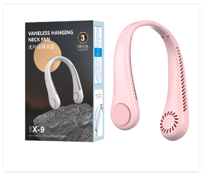 Bladeless Rechargeable Neck Fan – Hands-Free Cooling Anytime