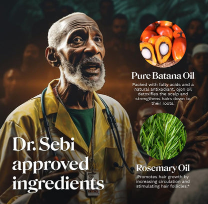 Batana Oil with Rosemary Hair Growth Serum (1 Bottle)
