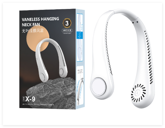 Bladeless Rechargeable Neck Fan – Hands-Free Cooling Anytime