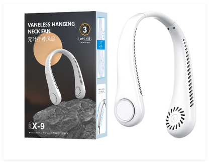 Bladeless Rechargeable Neck Fan – Hands-Free Cooling Anytime